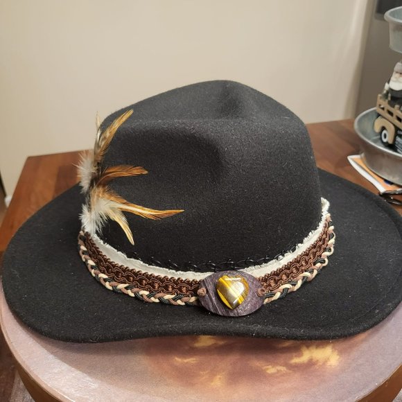 Vince Camuto Felted Custom Designed Cowgirl/Cowboy Western Hat - Picture 6 of 8